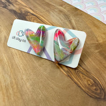 Load image into Gallery viewer, Large Heart Studs