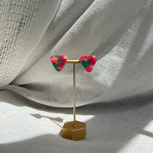 Load image into Gallery viewer, Vivid Color Marble Trinity Studs
